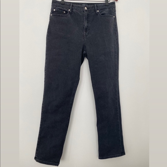 Club Monaco High Rise Skinny Jeans in Wash Black - Picture 3 of 11